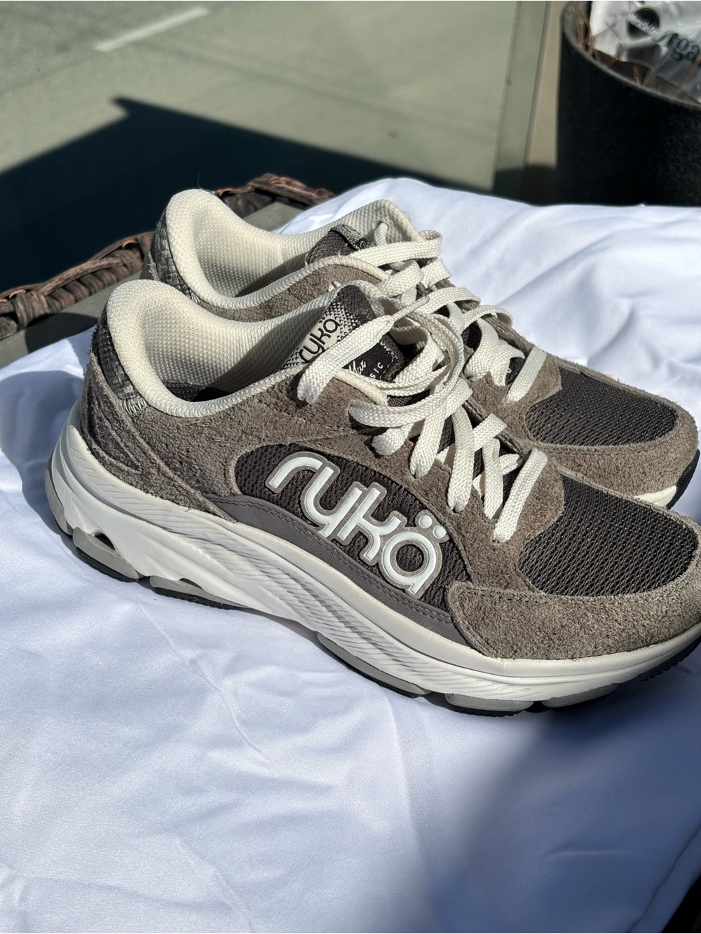 Ryka Women’s Gray Athletic Sneakers - Gray/White